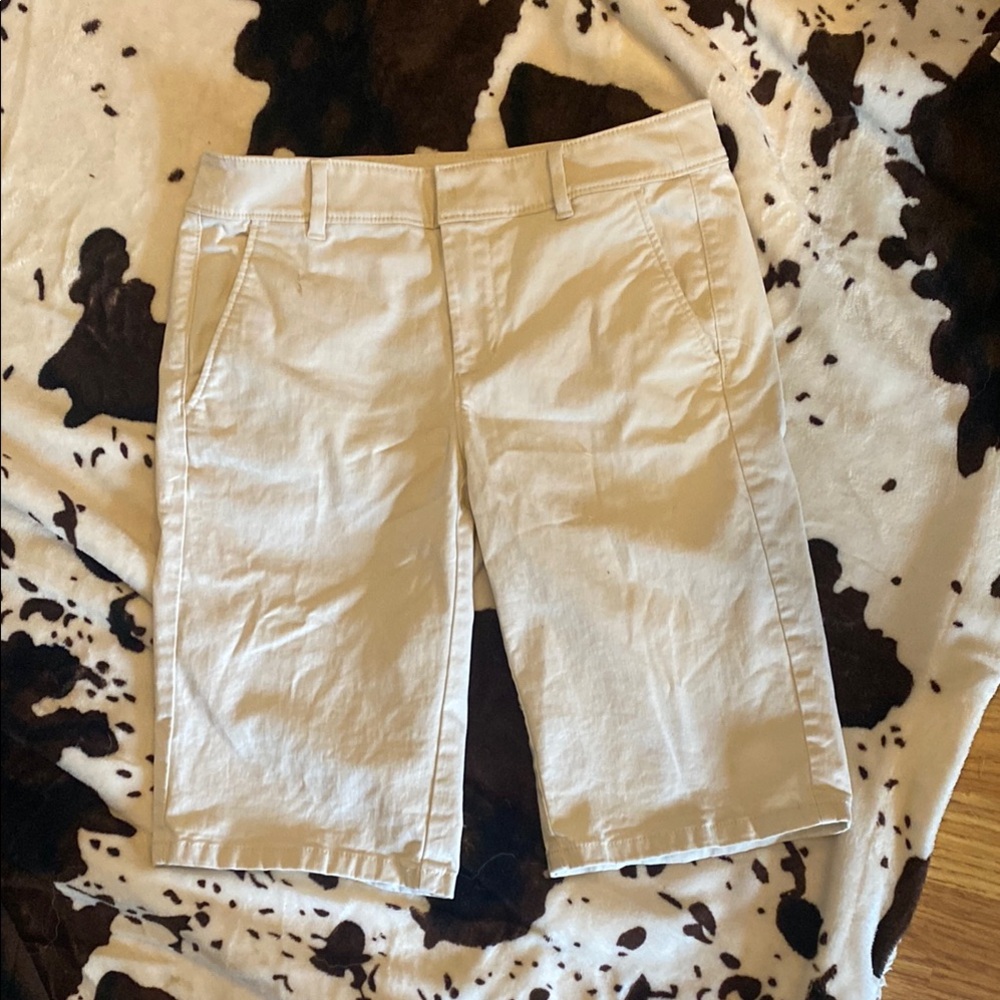 LOFT Light Tan Bermuda Shorts